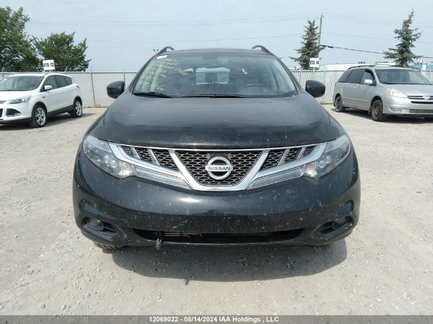 2013 Nissan Murano S/Sl/Le VIN: JN8AZ1MW6DW321322 Lot: 12069022