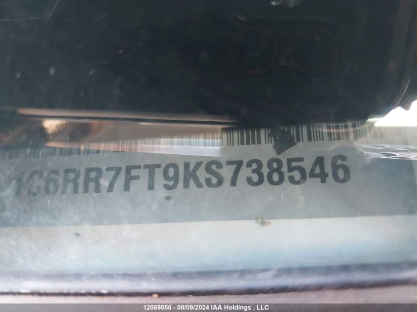 2019 Ram 1500 Classic Tradesman VIN: 1C6RR7FT9KS738546 Lot: 12069055