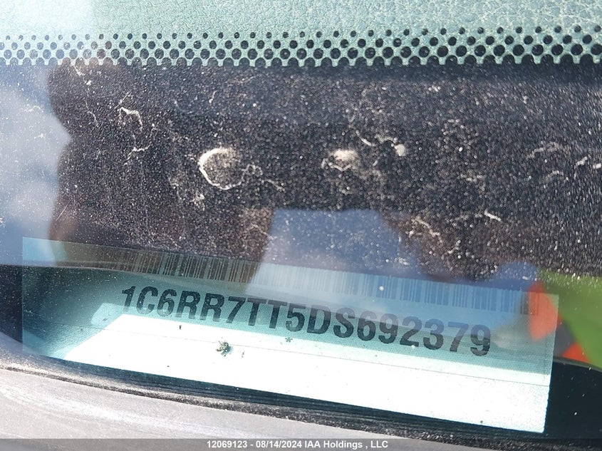 2013 Ram 1500 Slt VIN: 1C6RR7TT5DS692379 Lot: 12069123