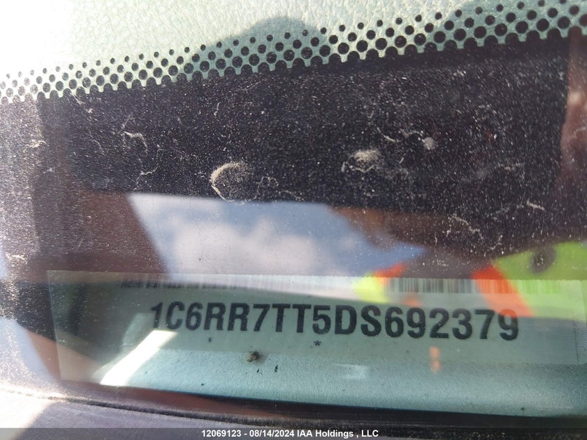 2013 Ram 1500 Slt VIN: 1C6RR7TT5DS692379 Lot: 12069123