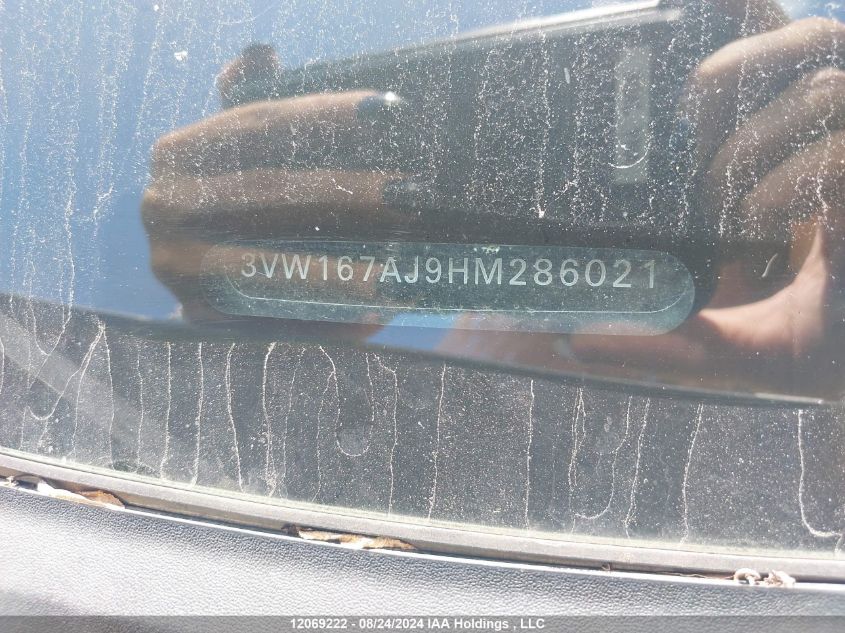 2017 Volkswagen Jetta VIN: 3VW167AJ9HM286021 Lot: 12069222