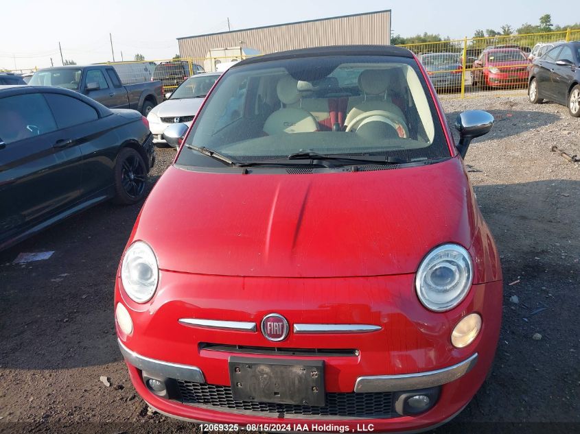 2014 Fiat 500C Lounge VIN: 3C3CFFER3ET225811 Lot: 12069325