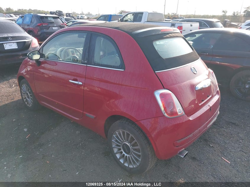 2014 Fiat 500C Lounge VIN: 3C3CFFER3ET225811 Lot: 12069325