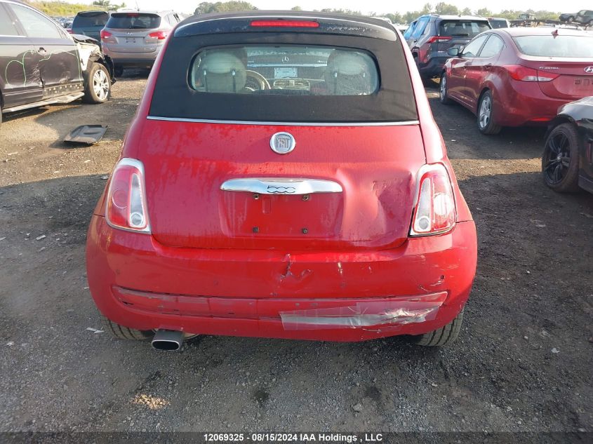 2014 Fiat 500C Lounge VIN: 3C3CFFER3ET225811 Lot: 12069325