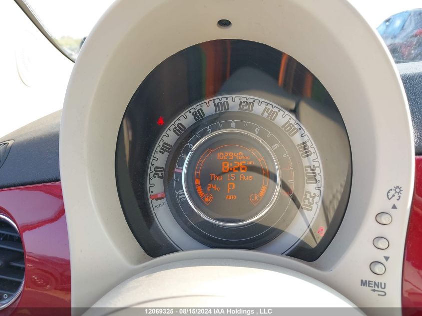 2014 Fiat 500C Lounge VIN: 3C3CFFER3ET225811 Lot: 12069325