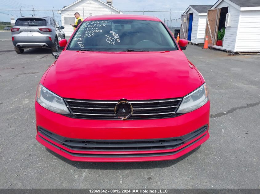 2017 Volkswagen Jetta Sedan VIN: 3VW2B7AJ1HM254888 Lot: 12069342