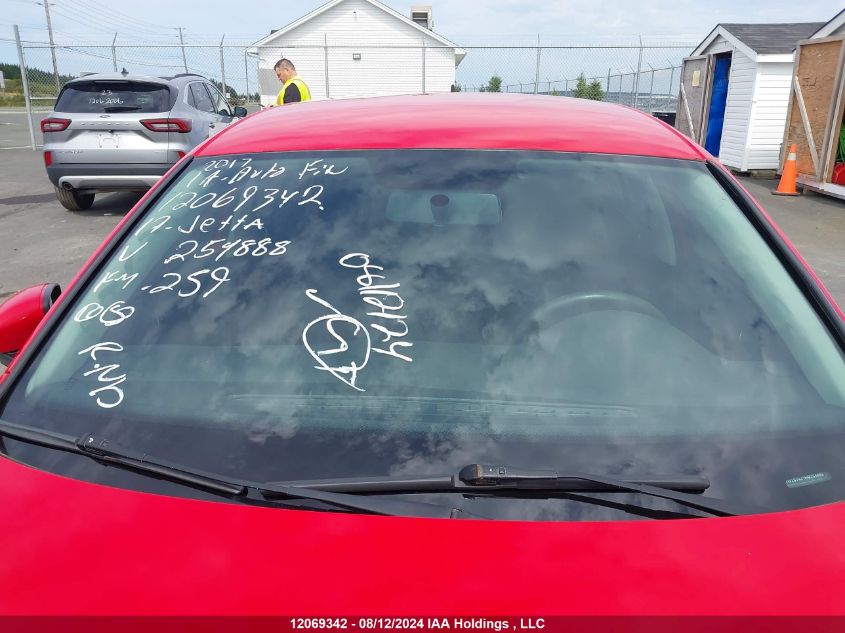 2017 Volkswagen Jetta Sedan VIN: 3VW2B7AJ1HM254888 Lot: 12069342