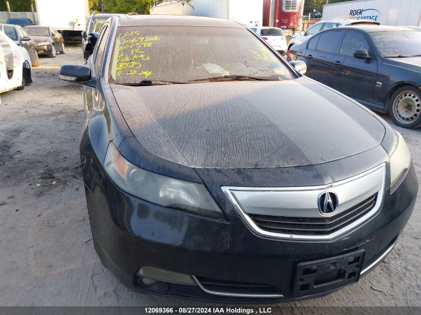 2012 Acura Tl VIN: 19UUA8F24CA801598 Lot: 12069366