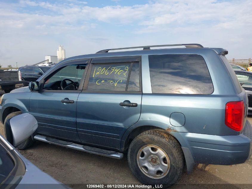 2005 Honda Pilot VIN: 2HKYF186X5H002090 Lot: 12069402