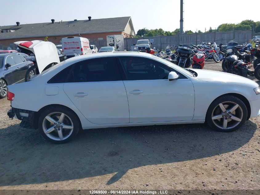 2012 Audi A4 Prestige VIN: WAUKFCFL6CA117605 Lot: 12069500