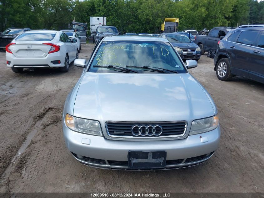 2000 Audi A4 VIN: WAUDC28D6YA034510 Lot: 12069516