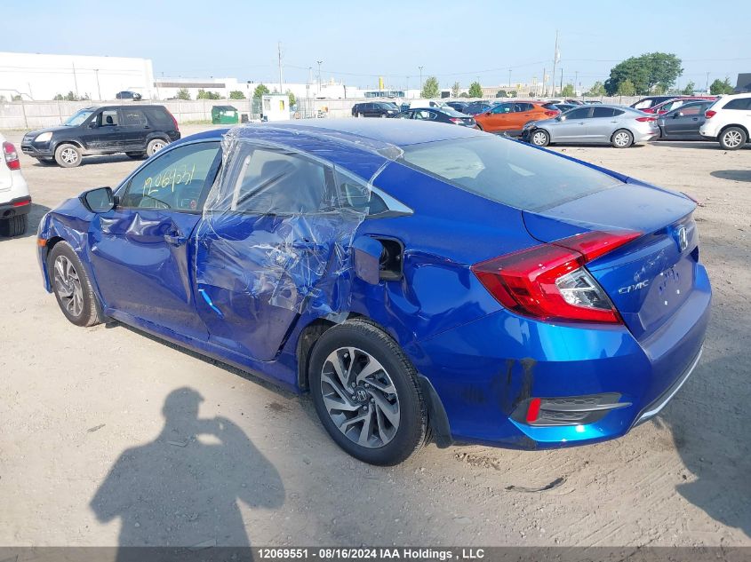 2020 Honda Civic Ex 4Dr VIN: 2HGFC2F77LH012942 Lot: 12069551