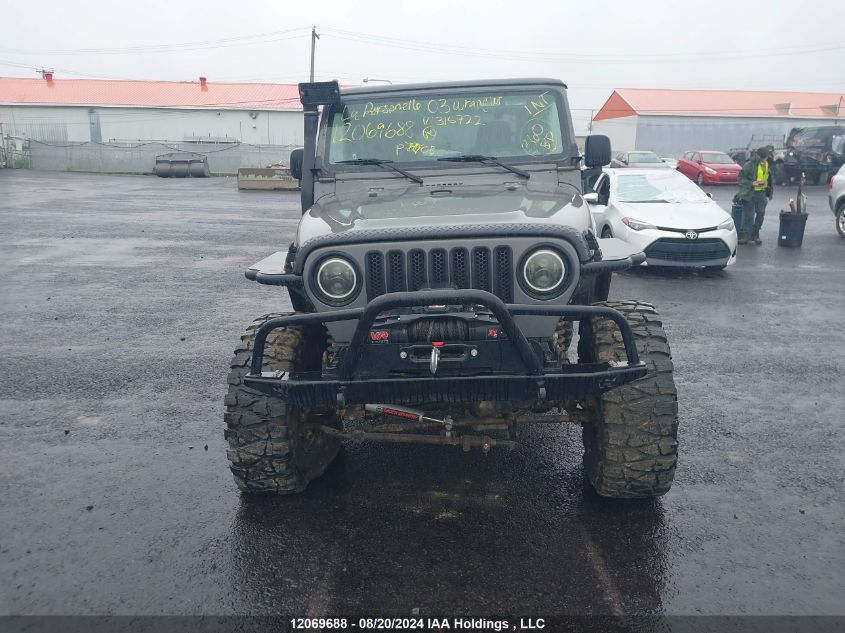 2003 Jeep Wrangler / Tj Rubicon VIN: 1J4FA69S53P315722 Lot: 12069688