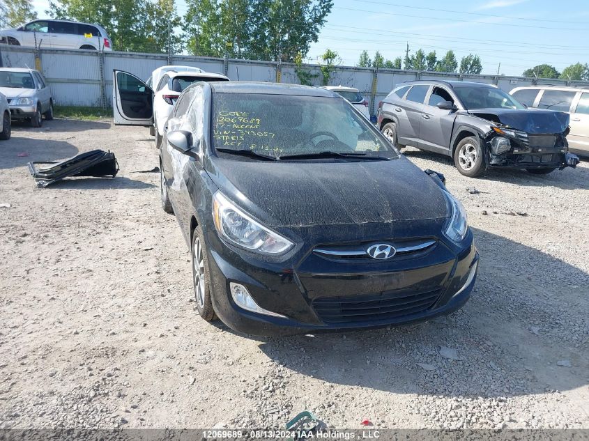 2017 Hyundai Accent Se VIN: KMHCT5AE5HU343057 Lot: 12069689