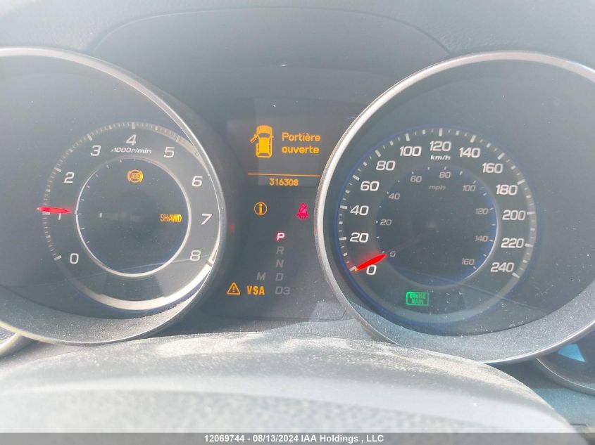 2009 Acura Mdx VIN: 2HNYD28239H006189 Lot: 12069744