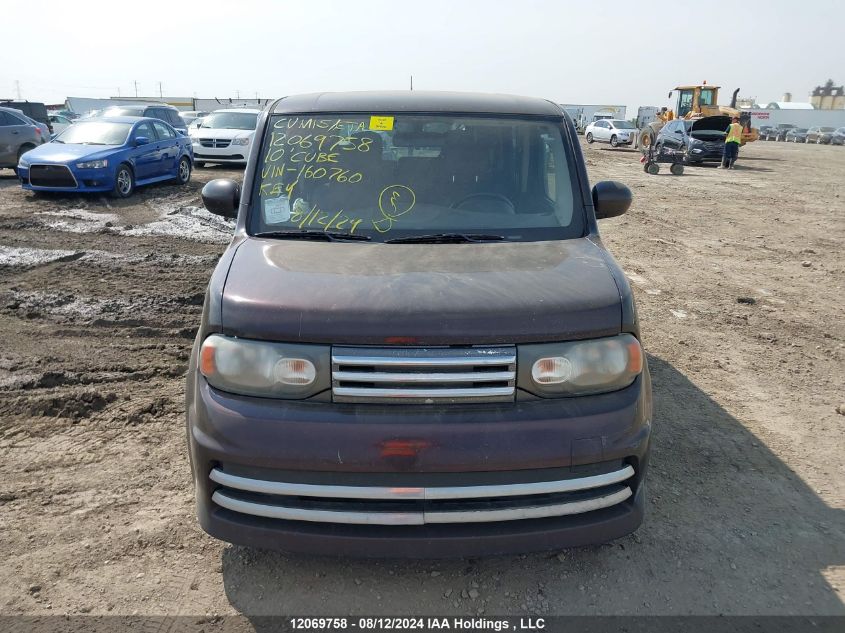 2010 Nissan Cube 1.8 Krom VIN: JN8AZ2KR2AT160760 Lot: 12069758