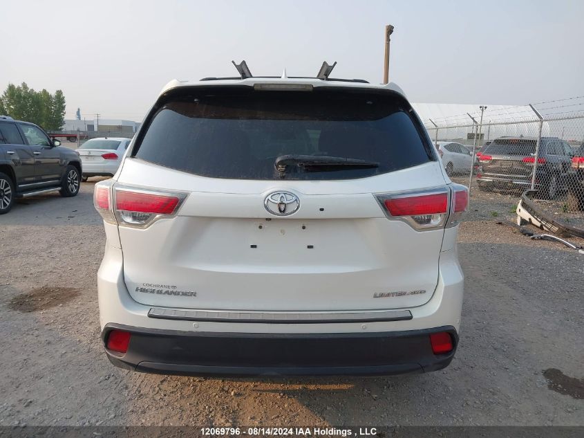 2016 Toyota Highlander Limited/Ltd Platinum VIN: 5TDDKRFH7GS347927 Lot: 12069796