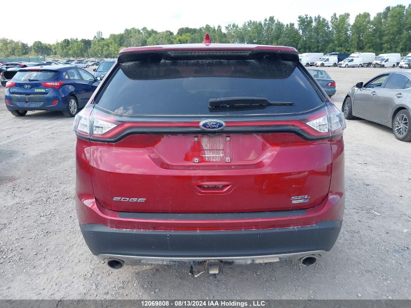 2016 Ford Edge Sel VIN: 2FMPK4J98GBB96948 Lot: 12069808