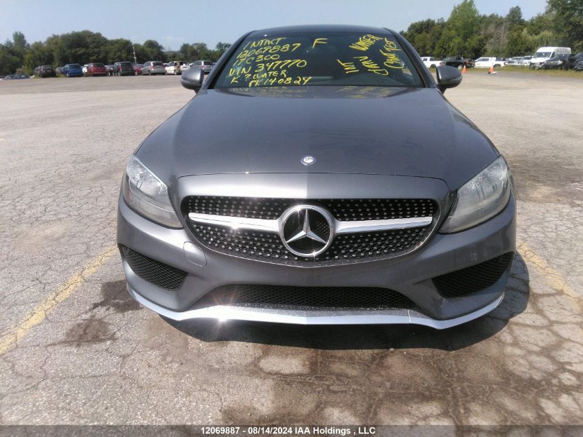 2017 Mercedes-Benz C-Class VIN: WDDWJ4KB1HF347770 Lot: 12069887