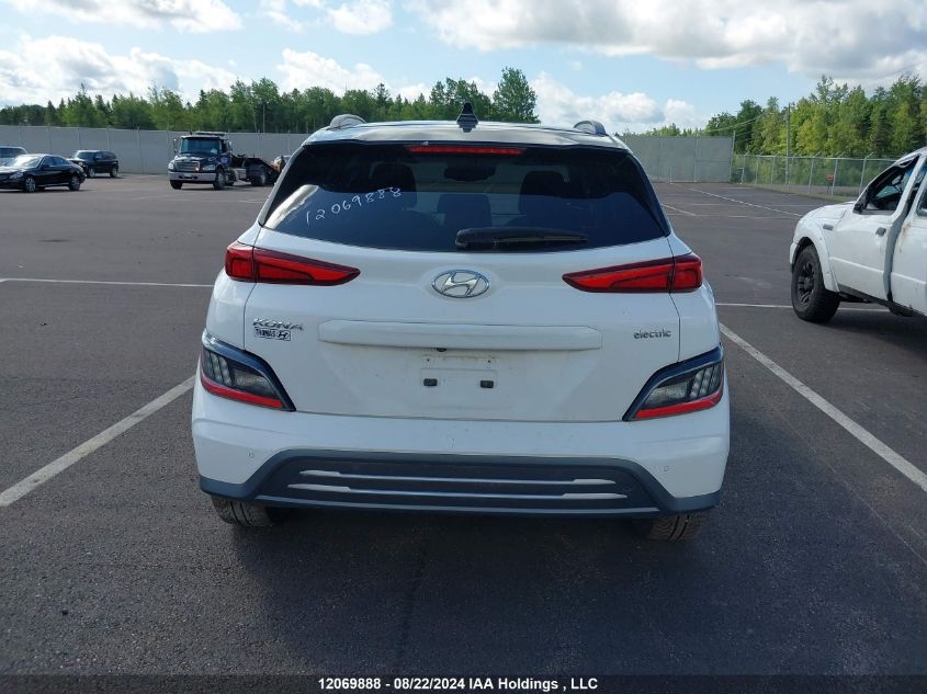 2022 Hyundai Kona Electric Preferred With Two-Tone Roof VIN: KM8K23AGXNU158275 Lot: 12069888