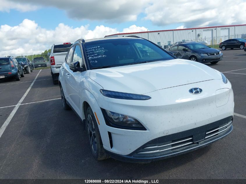 2022 Hyundai Kona Electric Preferred With Two-Tone Roof VIN: KM8K23AGXNU158275 Lot: 12069888