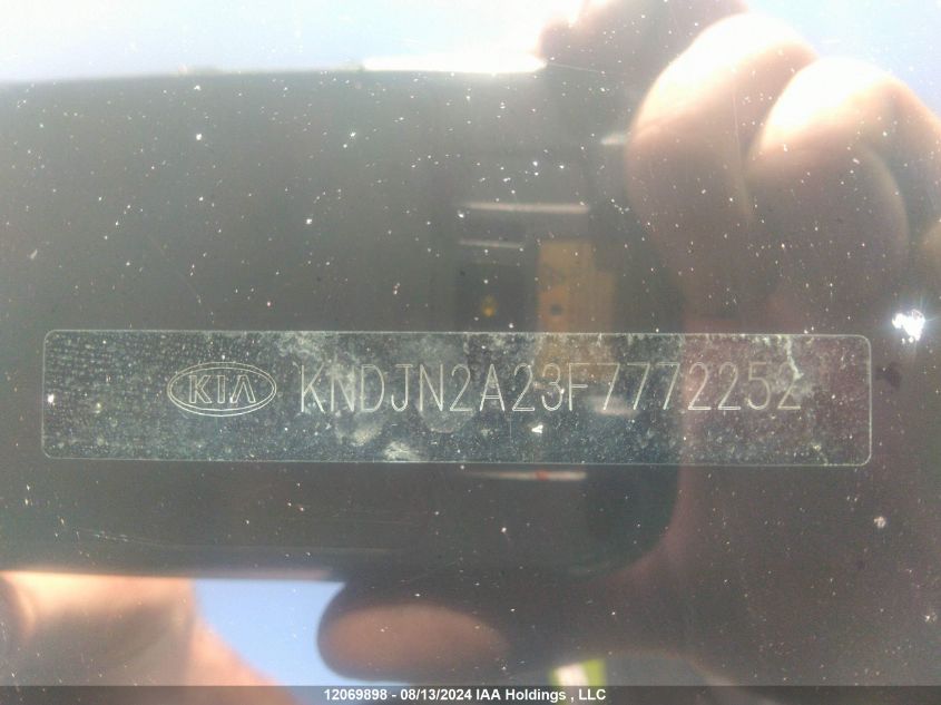 2015 Kia Soul VIN: KNDJN2A23F7772252 Lot: 12069898
