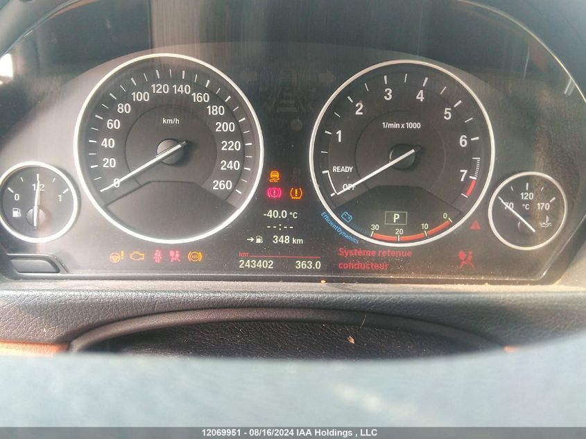 2013 BMW 328 Xi VIN: WBA3B3C59DF543797 Lot: 12069951