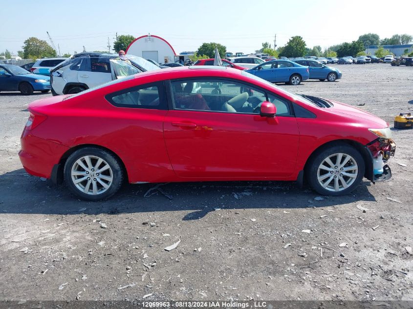 2012 Honda Civic Cpe VIN: 2HGFG3A59CH009153 Lot: 12069963