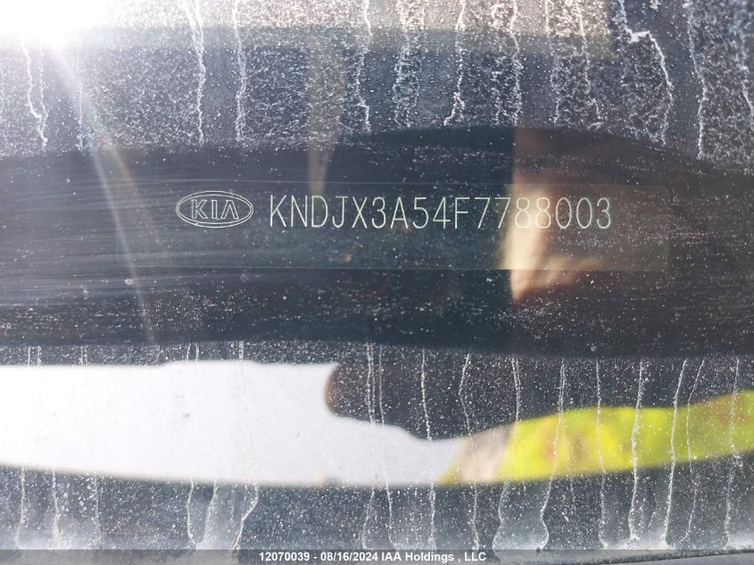 2015 Kia Soul ! VIN: KNDJX3A54F7788003 Lot: 12070039