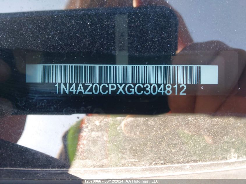 2016 Nissan Leaf VIN: 1N4AZ0CPXGC304812 Lot: 12070066