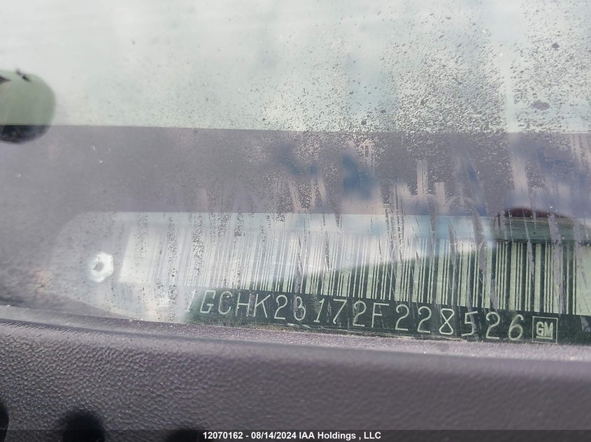 2002 Chevrolet Silverado 2500Hd VIN: 1GCHK23172F228526 Lot: 12070162