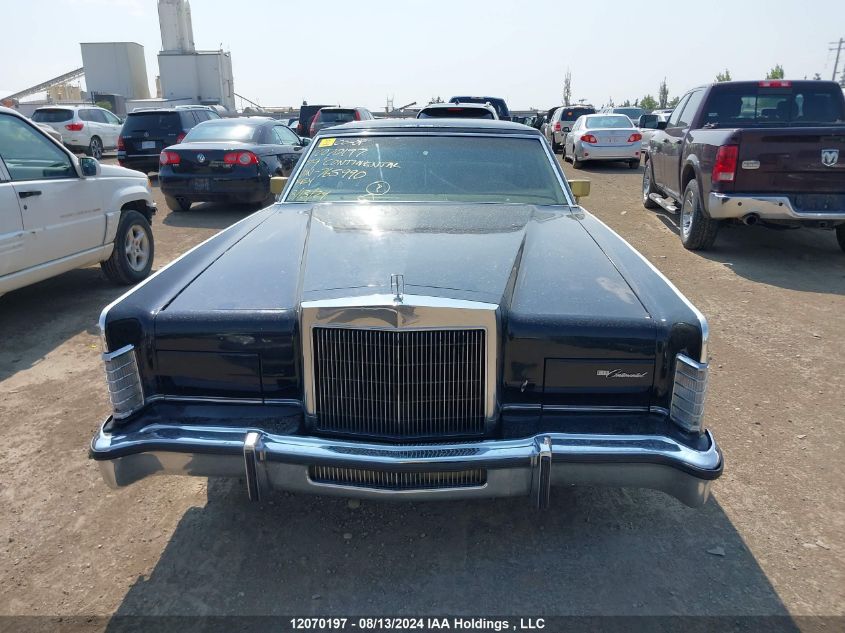 1979 Lincoln Continental VIN: 9Y81S765990 Lot: 12070197