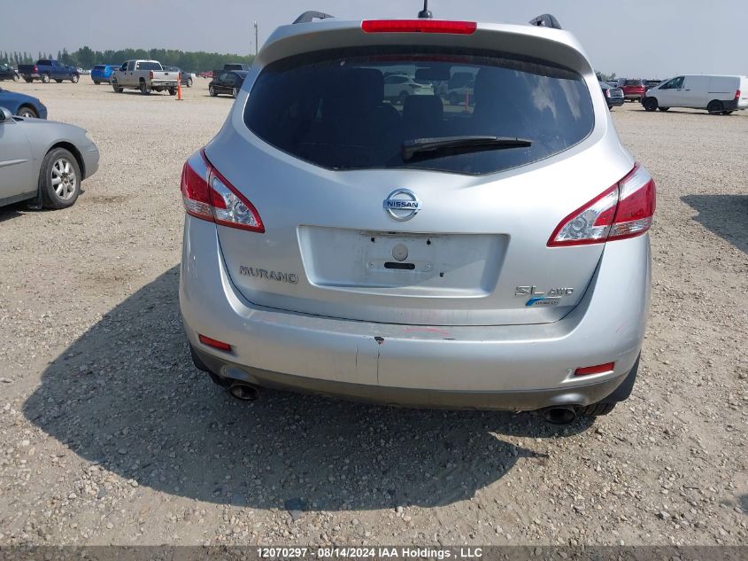 2011 Nissan Murano Sl VIN: JN8AZ1MW7BW168852 Lot: 12070297