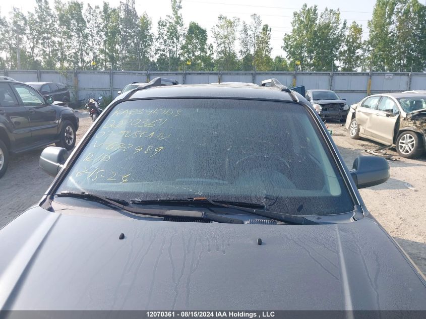 2007 Hyundai Tucson Gl/Gls VIN: KM8JM72D97U672929 Lot: 12070361