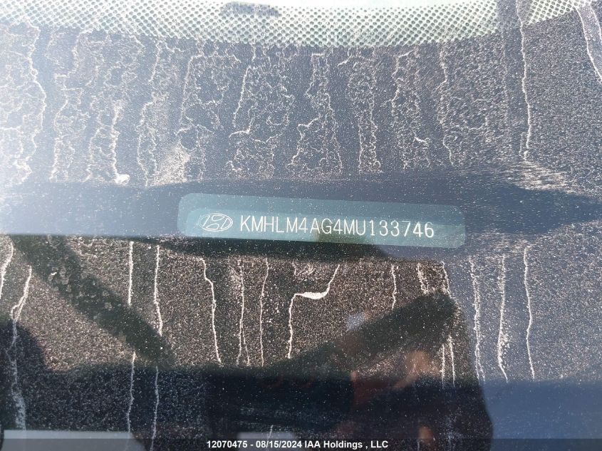 2021 Hyundai Elantra Sel VIN: KMHLM4AG4MU133746 Lot: 12070475