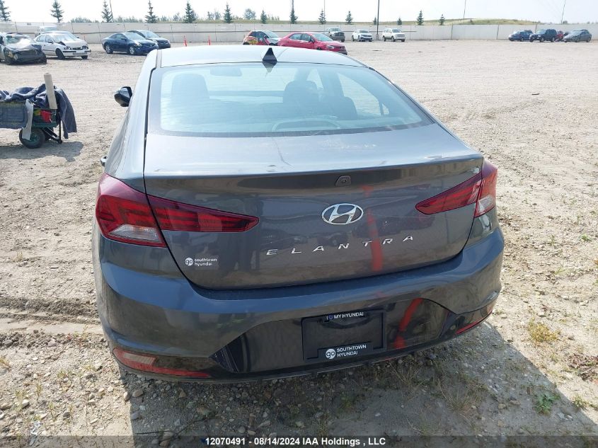 2019 Hyundai Elantra Sel/Value/Limited VIN: KMHD84LF0KU805392 Lot: 12070491