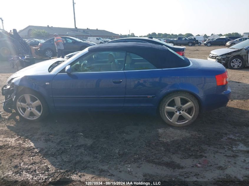 2006 Audi A4 S-Line 1.8 Turbo VIN: WAUBC48H86K008259 Lot: 12070534