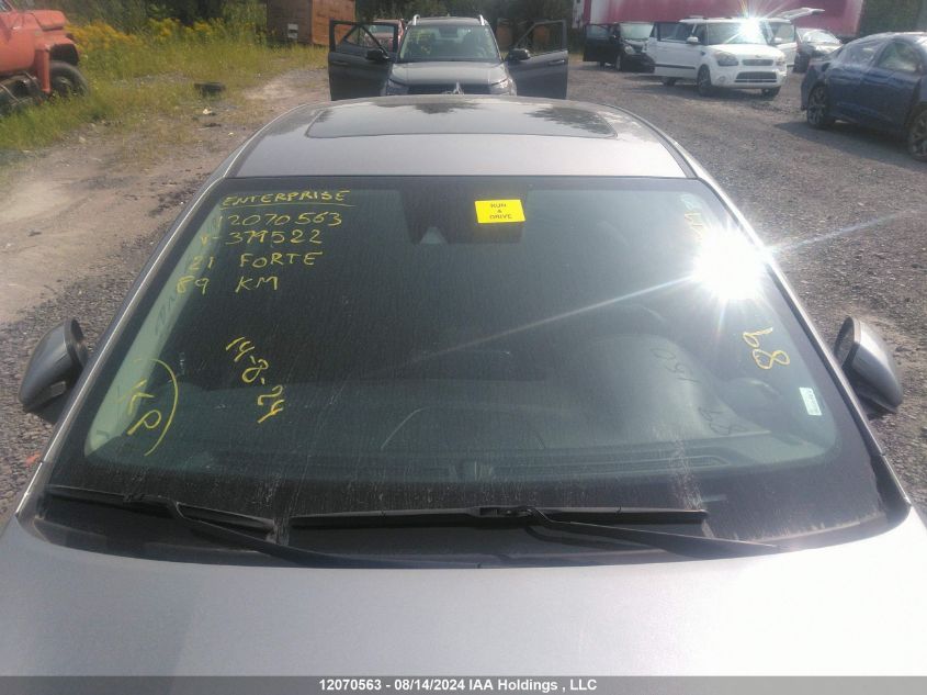 2021 Kia Forte VIN: 3KPF54AD2ME379522 Lot: 12070563