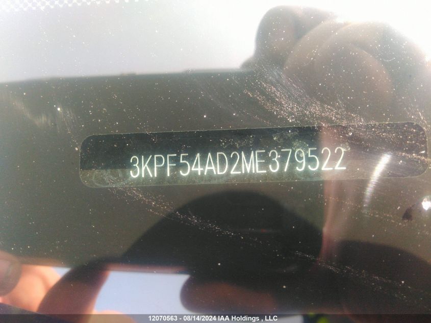 2021 Kia Forte VIN: 3KPF54AD2ME379522 Lot: 12070563