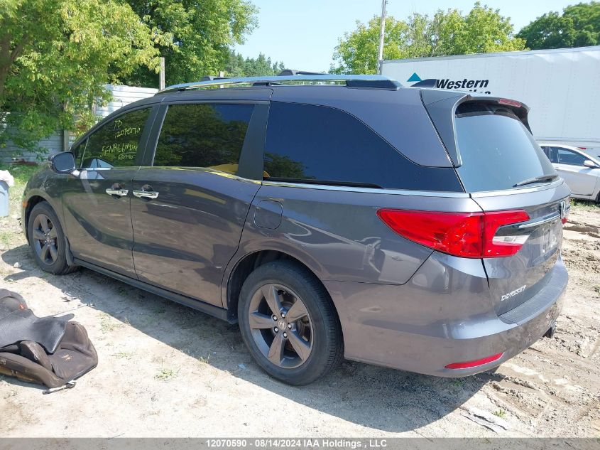 2022 Honda Odyssey VIN: 5FNRL6H43NB504480 Lot: 12070590