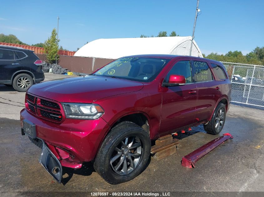 2017 Dodge Durango Gt VIN: 1C4RDJDG1HC638938 Lot: 12070597