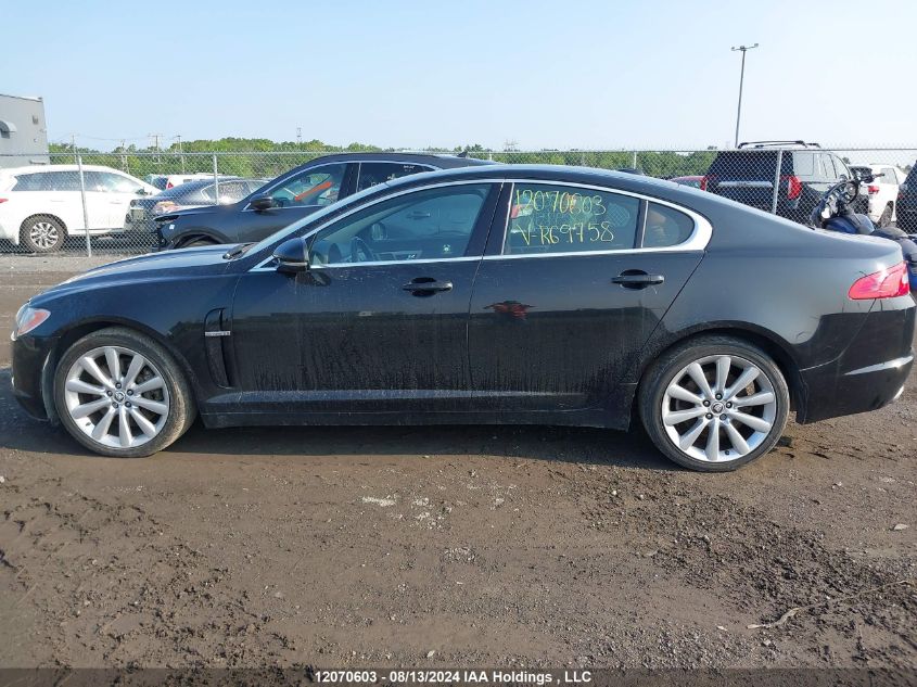 2010 Jaguar Xf VIN: SAJXA0GB8ALR69758 Lot: 12070603