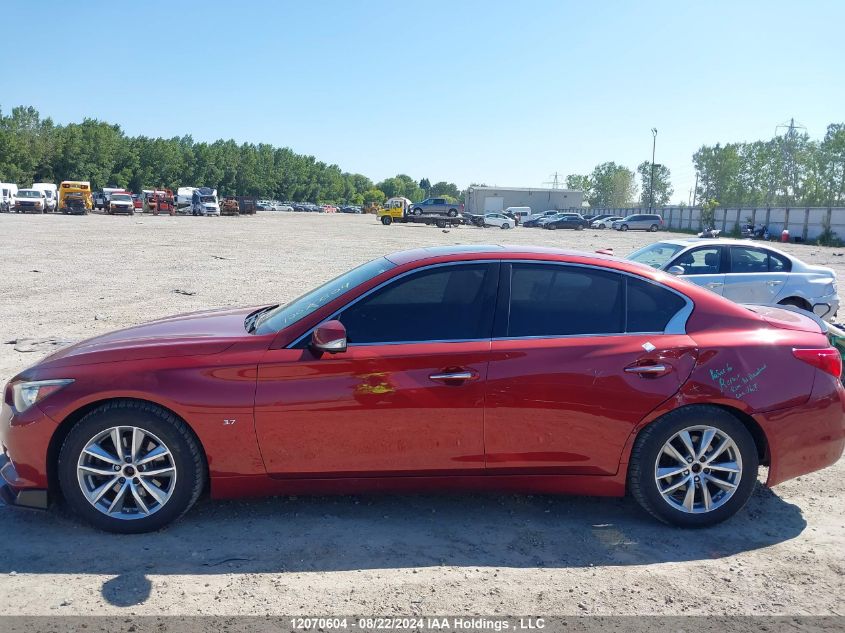 2014 Infiniti Q50 VIN: JN1BV7AR9EM706421 Lot: 12070604