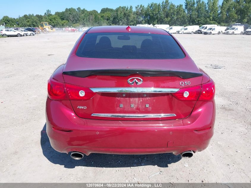 2014 Infiniti Q50 VIN: JN1BV7AR9EM706421 Lot: 12070604