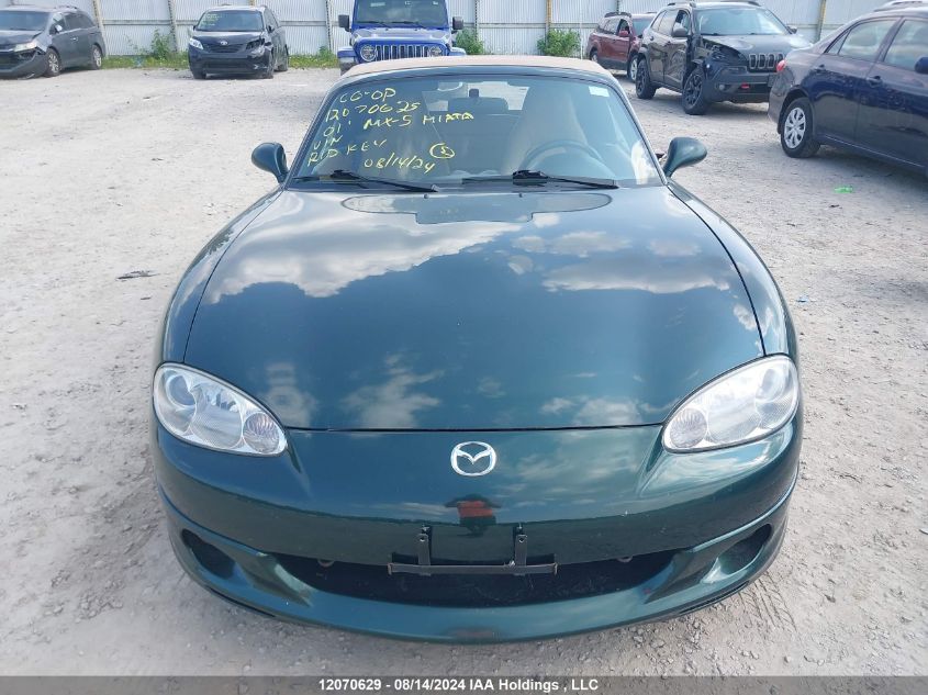 2001 Mazda Mx-5 Miata VIN: JM1NB353410210896 Lot: 12070629