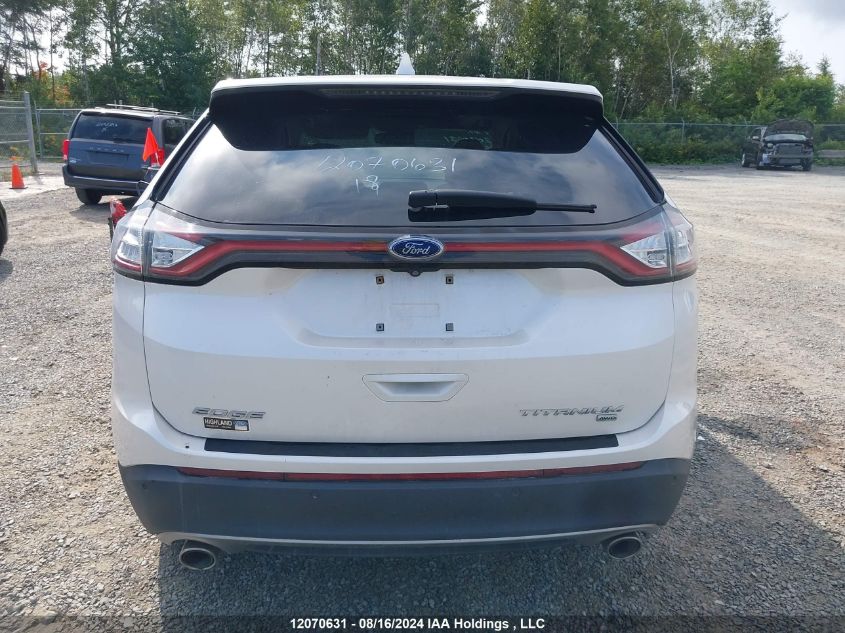 2018 Ford Edge Titanium VIN: 2FMPK4K86JBB68708 Lot: 12070631