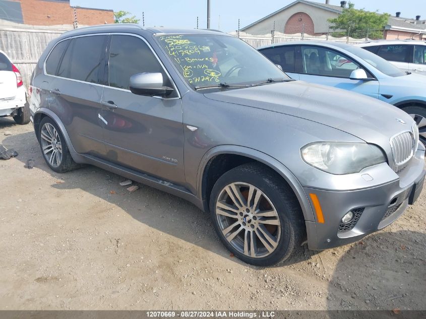 2011 BMW X5 VIN: 5UXZV8C59BL417809 Lot: 12070669