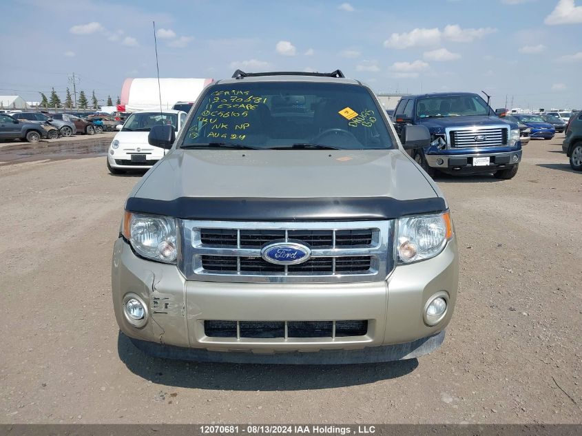 2011 Ford Escape Xlt VIN: 1FMCU9DG9BKC56105 Lot: 12070681