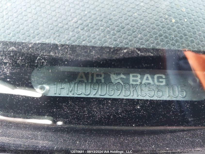 2011 Ford Escape Xlt VIN: 1FMCU9DG9BKC56105 Lot: 12070681