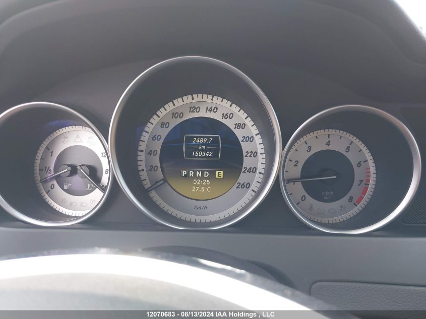 2012 Mercedes-Benz C-Class VIN: WDDGF8BBXCA640876 Lot: 12070683